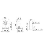 G13 Lampholder with Base for T8 Fluorescent Tubes, 250 V, 2 A - Image 2