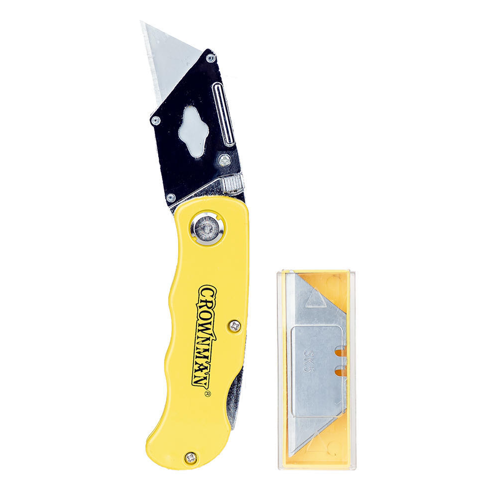 0200560.jpg HEAVY DUTY ZINC-ALLOY CUTTER WITH 10 Pcs blade - Image 1