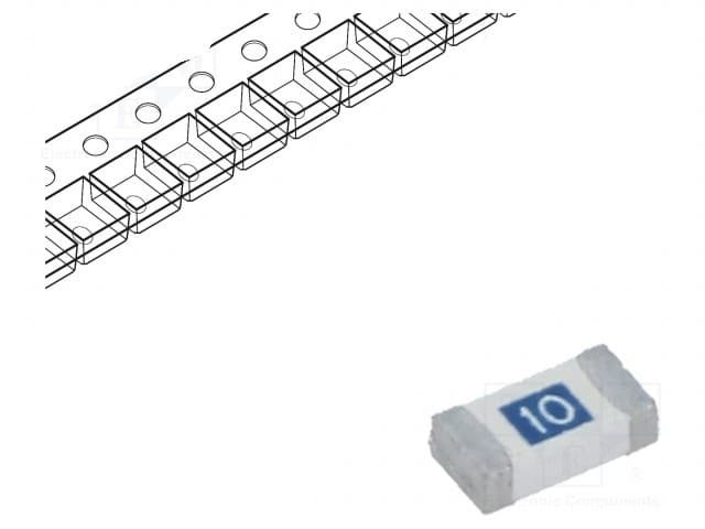 0501010.WR.jpg 10A FAST BLOW FUSE SMD CERAMIC - Image 1
