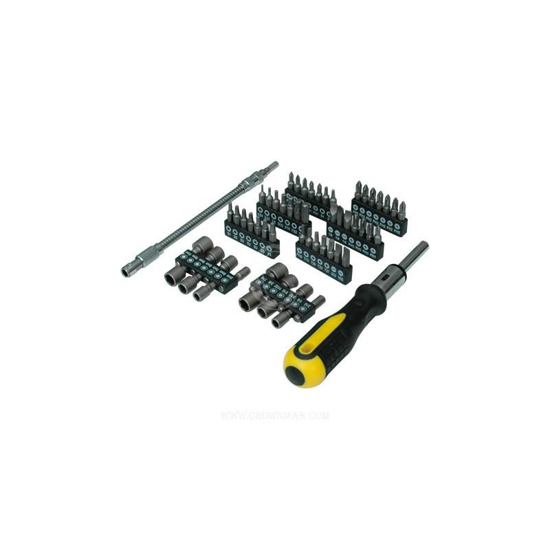 0606334.jpg RATCHETING SCREWDRIVER 34 PCS - Image 1