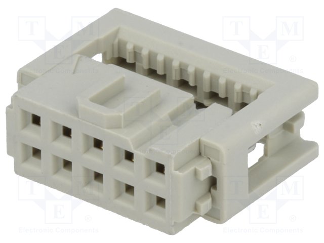 09185106803.jpg IDC plug female 10PIN for ribbon cable 1.27mm - Image 1