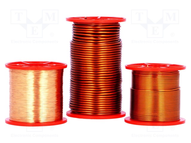 1032-0500-44.jpg Coil wire double coated enamelled 0.5mm 0,25kg .200°C - Image 1