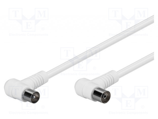 11522.jpg Cable Antena 75Ω 5m shielded, twofold white - Image 1