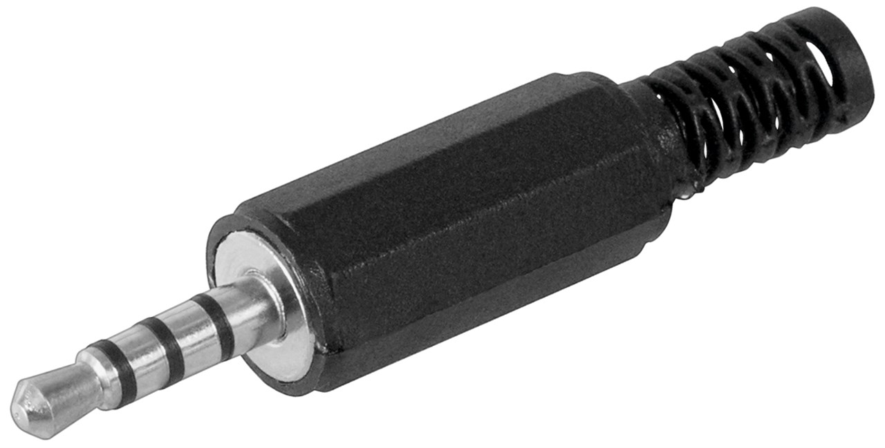 11578X2.jpg PLUG 3.5mm 4 CONTACTS STEREO X2PCS - Image 1