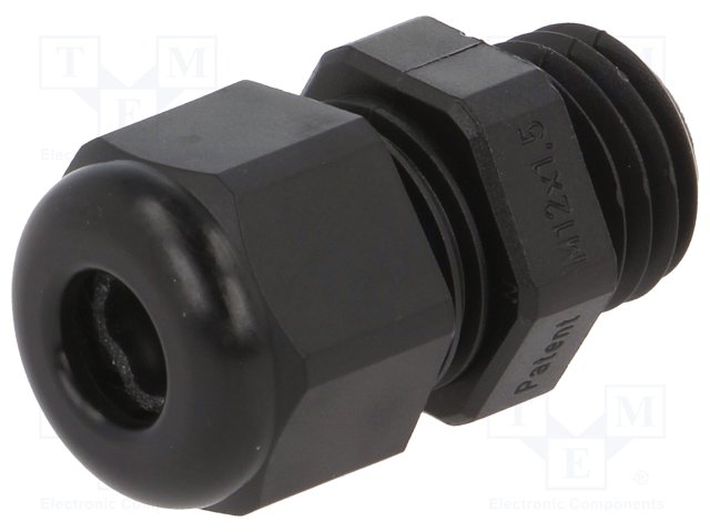 1209120150X2.jpg CABLE GLAND IP68 M12 BLACK X2PCS - Image 1