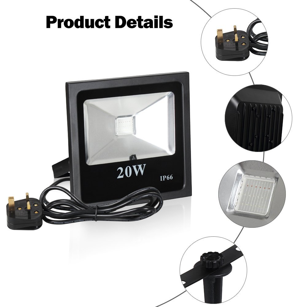 147-69590.jpg SOLAR PROJECTOR LED SMD 20W - Image 1