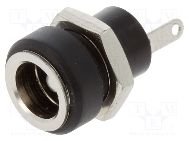 1614-10X2.jpg DC SOCKET FEMALE 5.5/2.5mm SOLDERING 1A 12VDC - Image 1