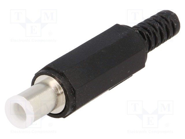 1636-06.jpg DC plug male 6.5/4.1 with strain relief - Image 1
