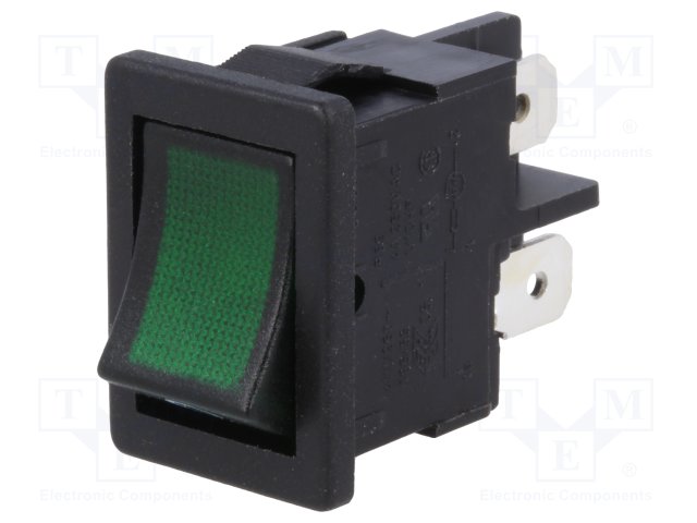 1855.1108.jpg ON-OFF 4A Rocker switch green - Image 1