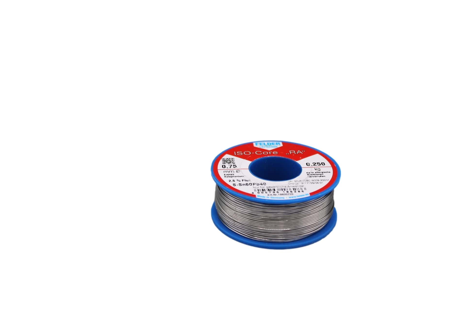 18600720.jpg SOLDER 0.75mm 250GR S-Sn60PB40 WIRE - Image 1