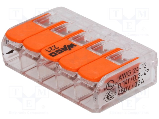 221-415.jpg 5w Splice terminal quick splice 450V - Image 1