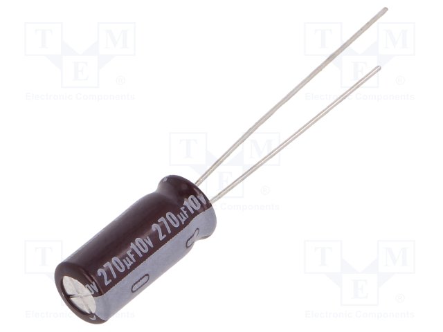 270MF10VX4P.jpg 270MF 10V X4pcs ELECTEL. CAPACITOR - Image 1