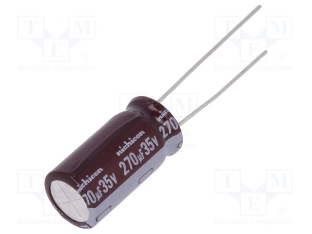 270MF35VX2P.jpg 270MF 35V X2PCS ELECTROL. CAPACITOR - Image 1
