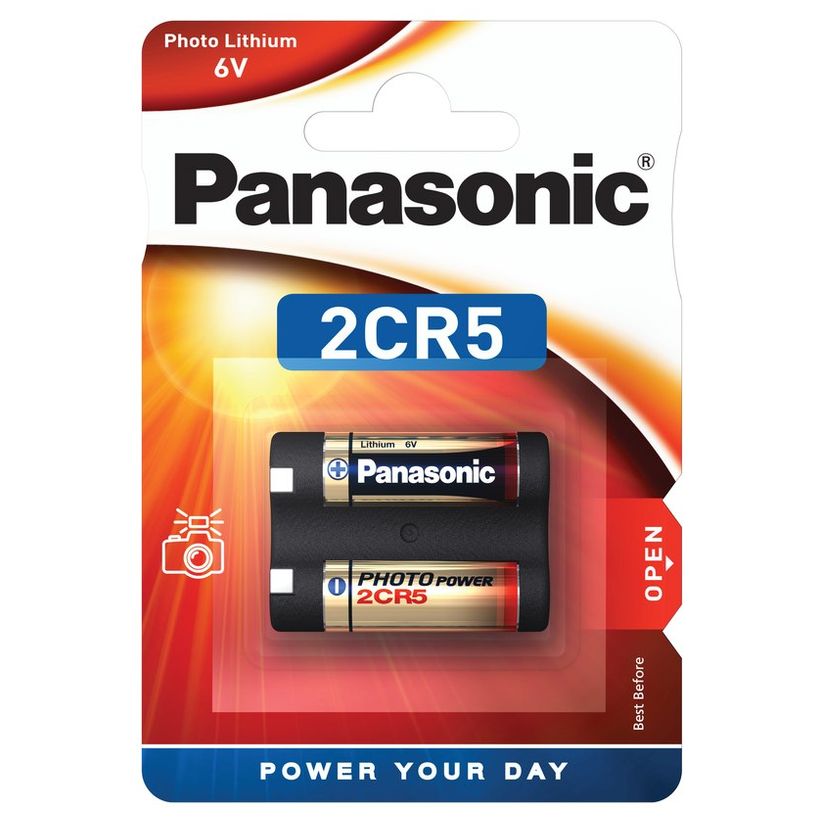 2CR5-PAN.jpg PHOTO LITHIUM BATTERY 6V PANASONIC - Image 1