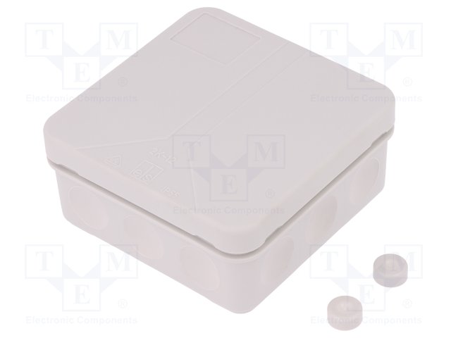 2K-12-L.jpg JUNCTION BOX ENCLOSURE X:85MM Y:85MM Z:37MM - Image 1