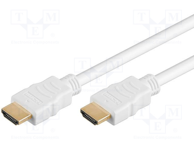 31896.jpg Cable Ethernet,HDMI plug 1.3 both sides 10m white - Image 1