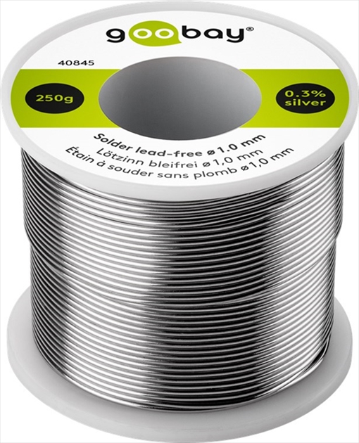 40845.jpg SOLDER LEAD-FREE 1.0MM 250G 0.3 SILVER - Image 1