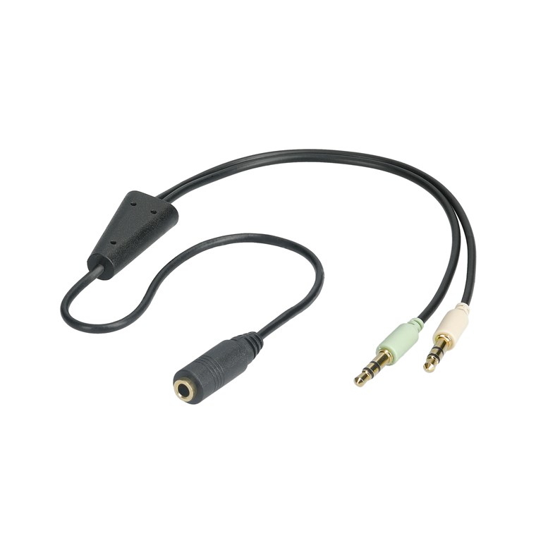 48980.jpg AUDIO ADAPTER 0.4m 3.5MM MALE-FEM - Image 1