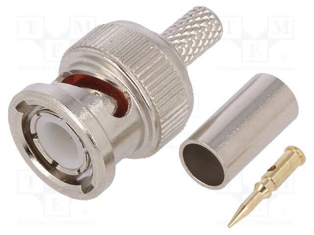 5-1634500-3X5.jpg BNC RG58 MALE 50R CRIMPED FOR CABLE 5P - Image 1