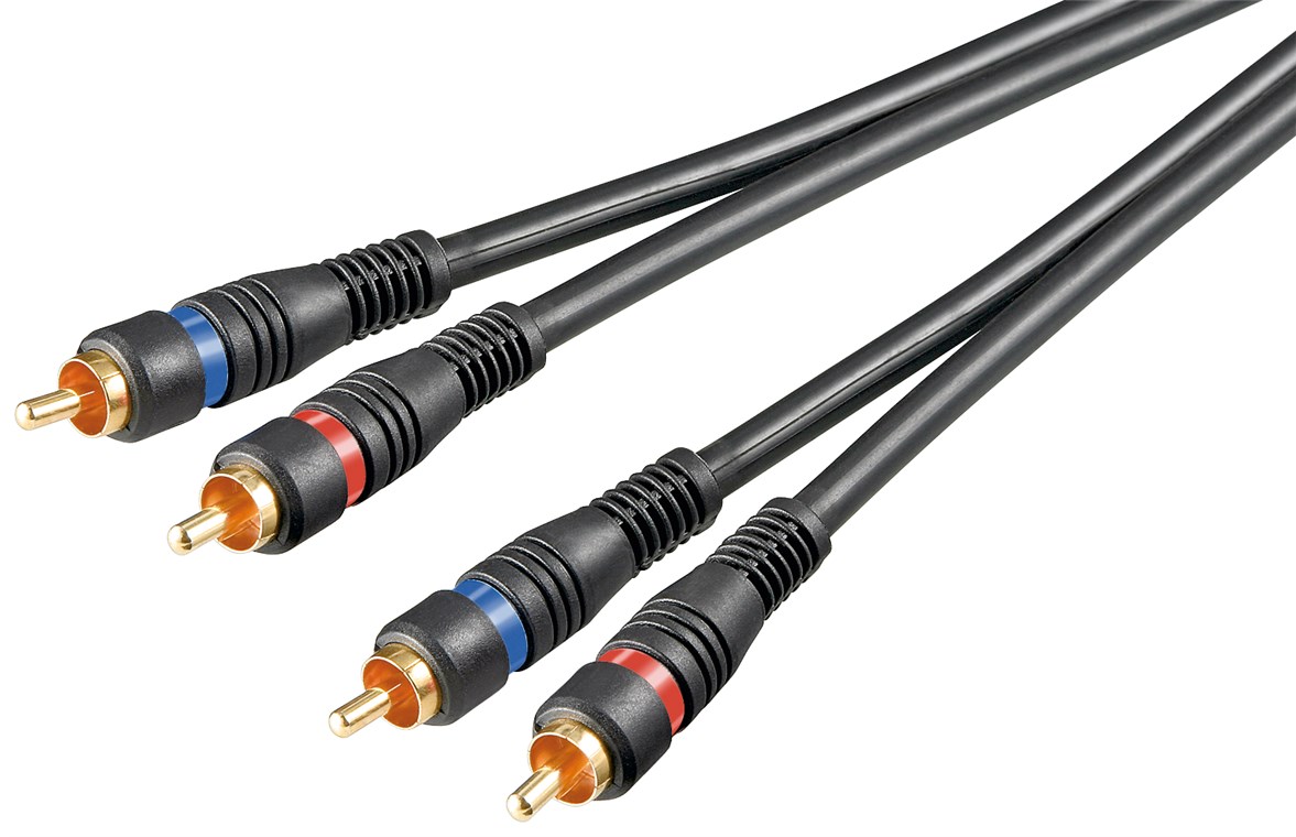 50119.jpg STEREO 2 RCA X 2 RCA MALE 3M DOUBLE SHIELDED - Image 1