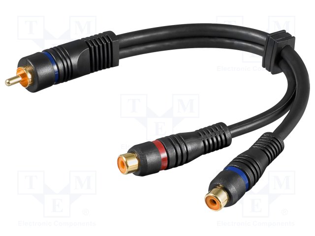 50930.jpg RCA 2 SOCKET CABLE 0.2M - Image 1