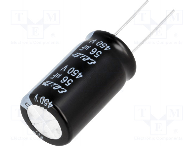56MF450V.jpg 56MF 450V ELECT. CAPACITOR - Image 1
