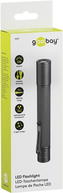 58389.jpg LED TORCH ZOOM 120lms stepless focusing - Image 1
