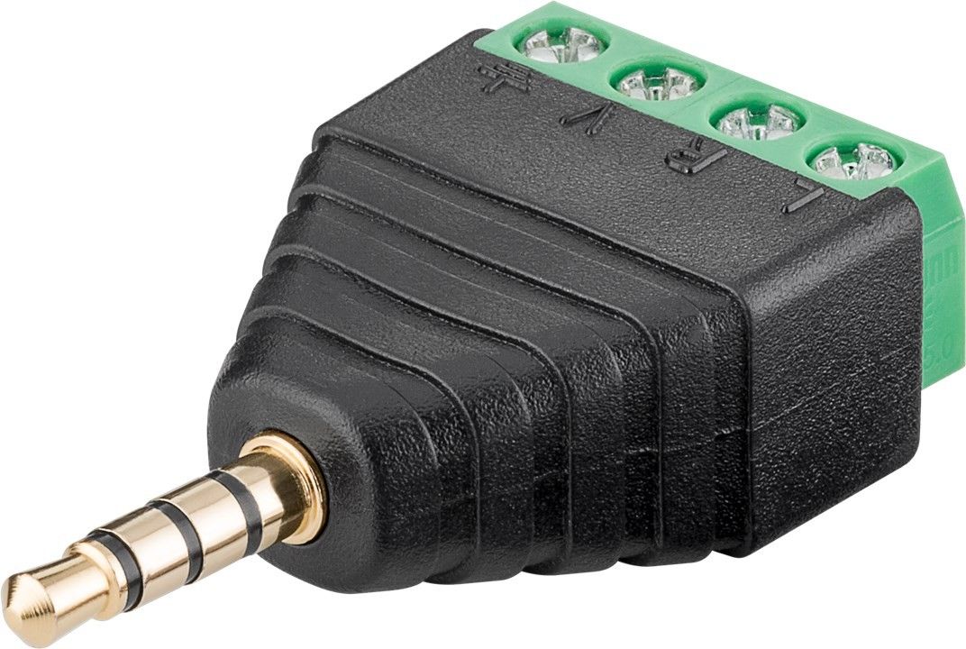 59198.jpg DC adaptor 4-pin - 3.5 mm male stereo - screw fixing - Image 1