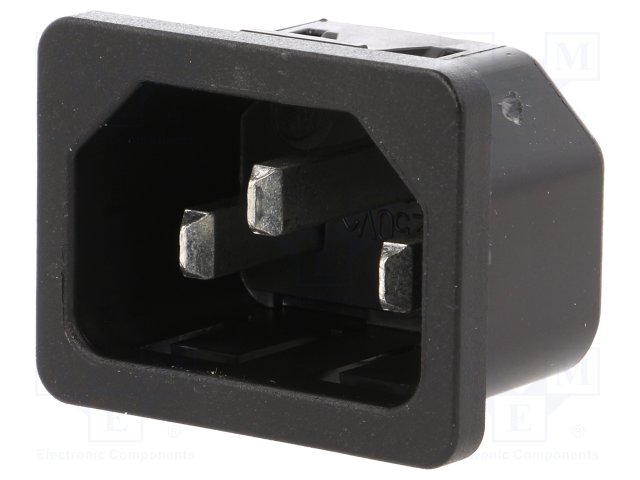 6100.4120.jpg AC SOCKET IEC MALE 3 PIN - Image 1