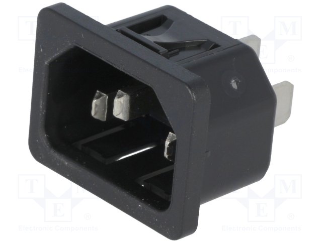 6100.4310.jpg AC SOCKET IEC MALE 3PIN - Image 1