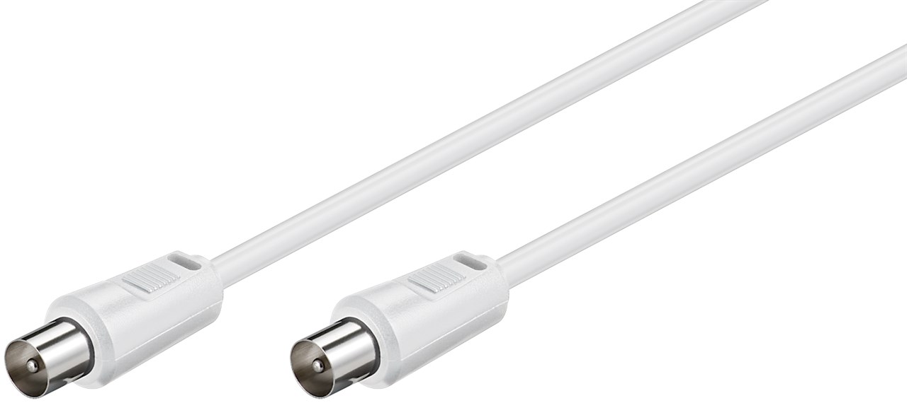 68149.jpg ANTENA CABLE M/M 5M WHITE DOUBLE SHIELDED - Image 1