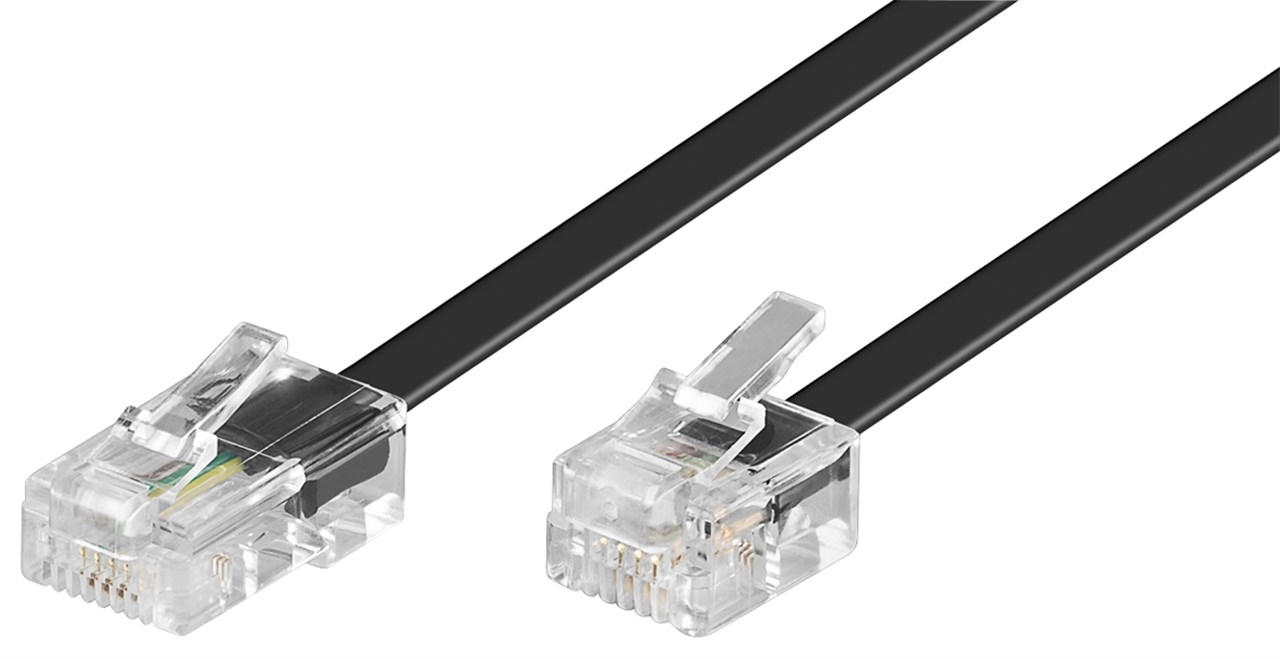 68530.jpg 3M TELEPH. CABLE 6P4C -8P4C RJ11-RJ45 - Image 1