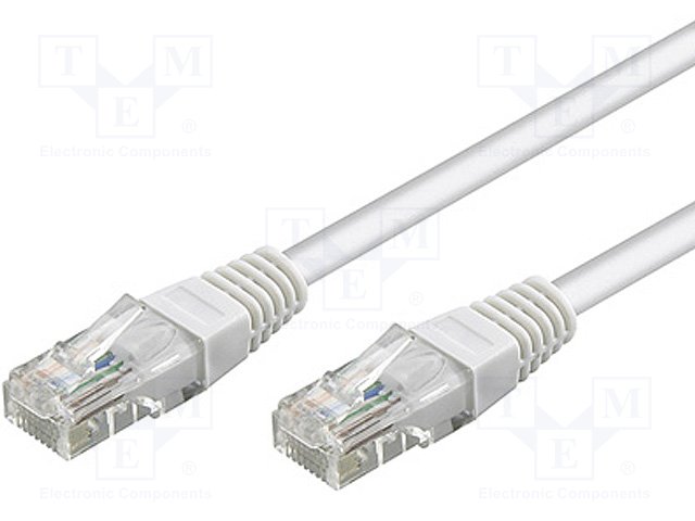68637.jpg CAT 6 U/UTP PACTH CORD PVC 5M WHITE - Image 1