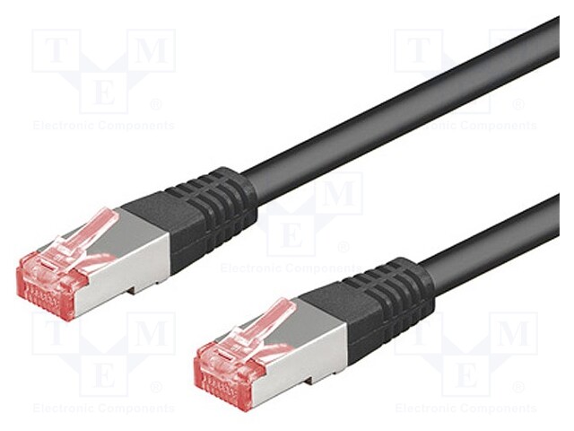 68700.jpg PATCH CORD CAT6 5M S/FTP BLACK - Image 1
