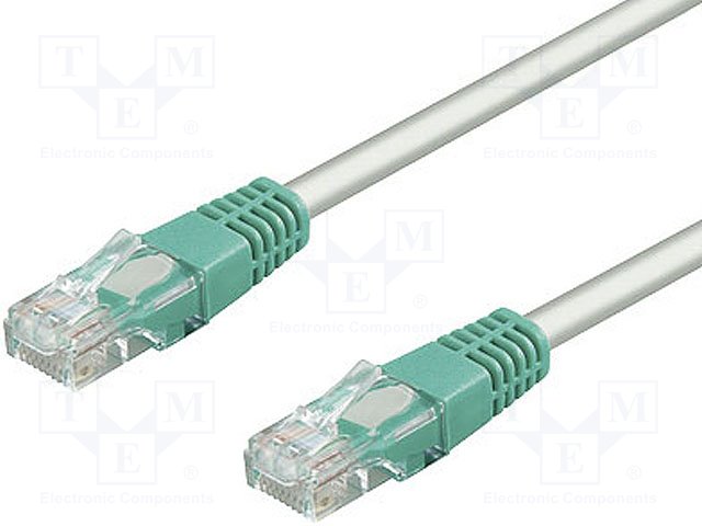 68861.jpg CAT 5E U/UTP patch cord stranded CCA PVC 1m - Image 1