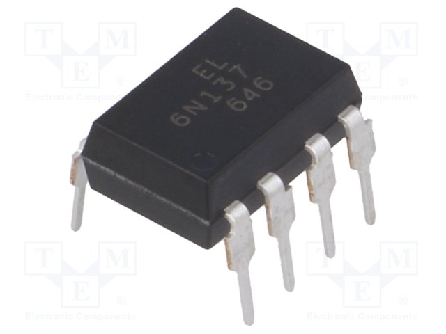 6N137-EVE.jpg 6N137 Optocoupler THT 10Mbps - Image 1
