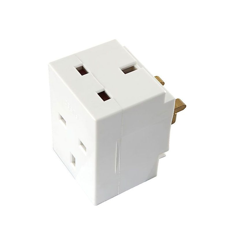 927L.jpg AC 3WAY adaptor 13A 240V WITH LAMPS - Image 1