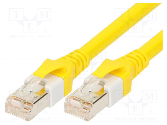 9474747162.jpg CAT6 S/FTP Patch cord cable stranded Cu PUR LSZH yellow 15m - Image 1