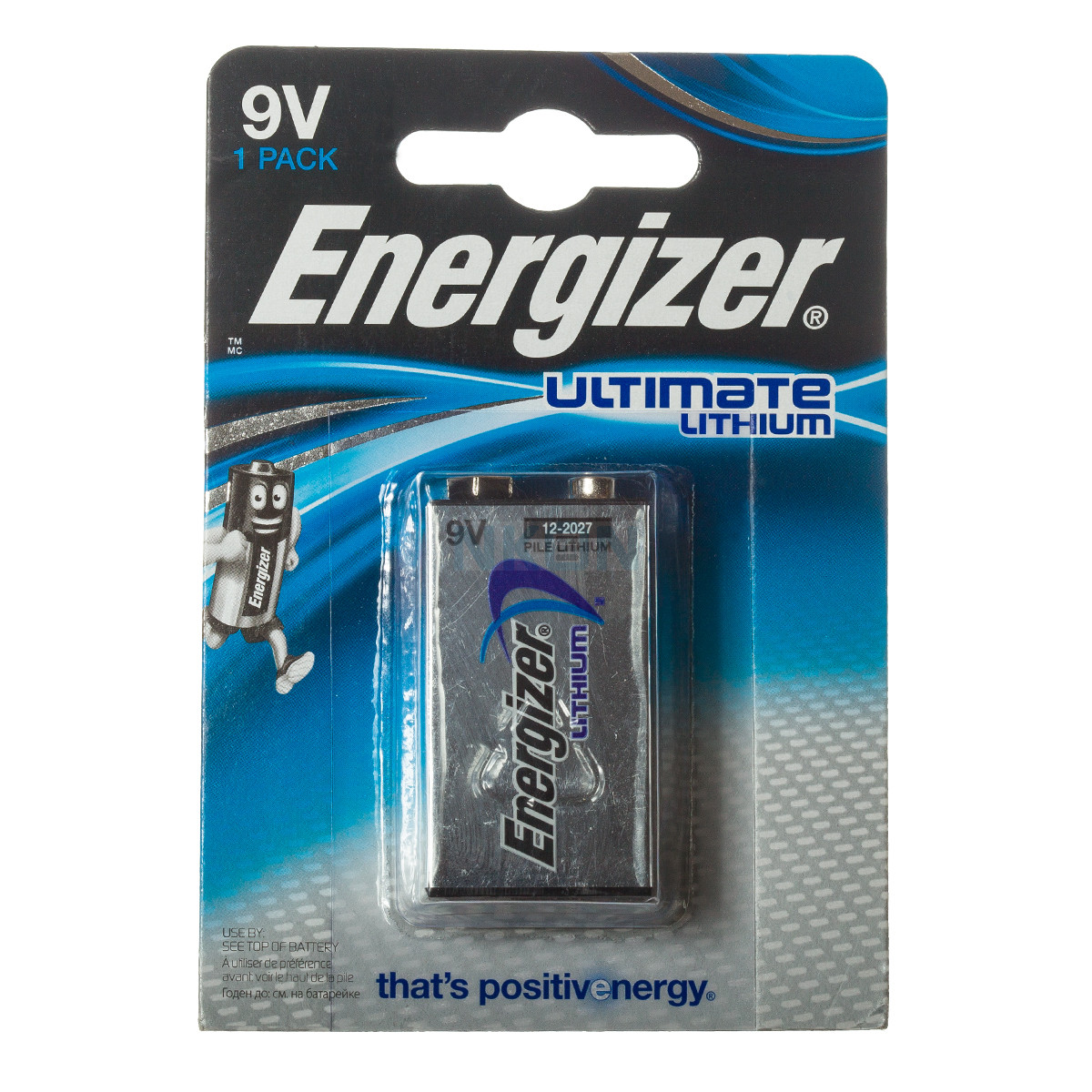 9V-9B-L522.jpg 9V Lithium Battery Energizer - blister - Image 1