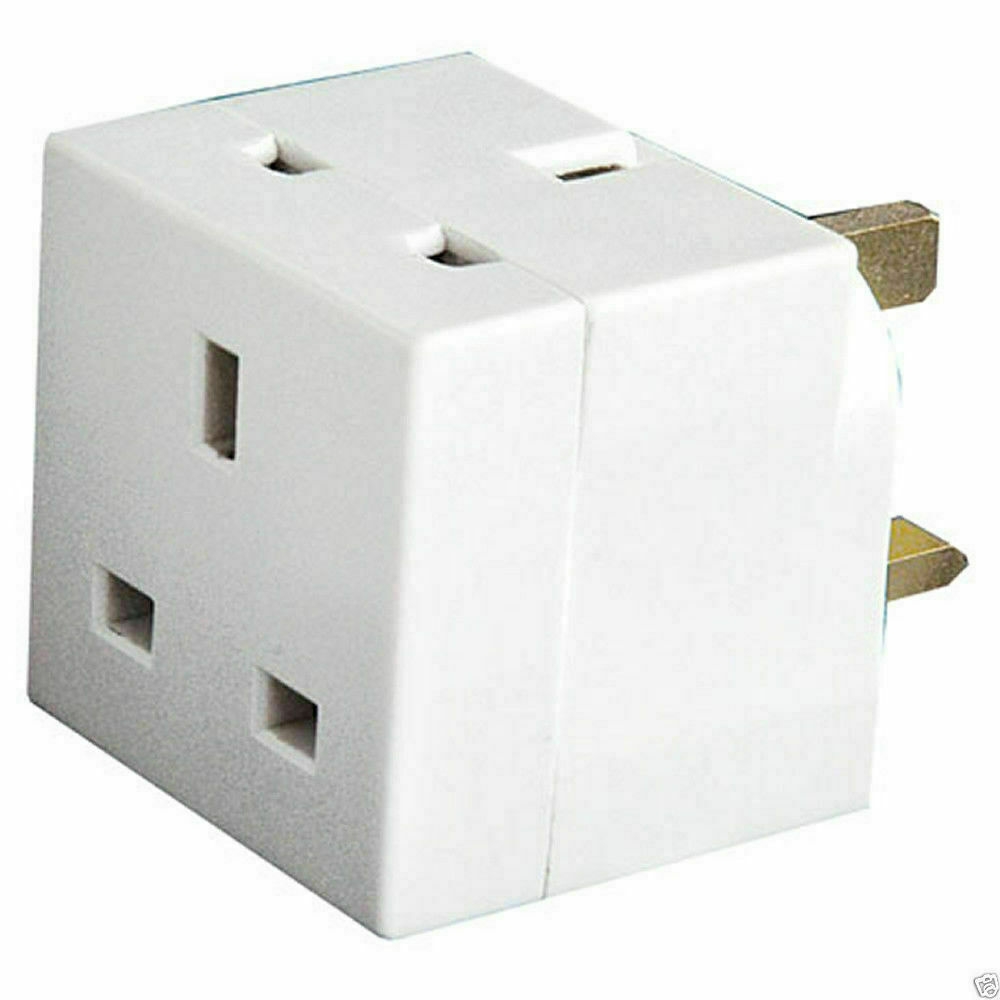 A5050.jpg Hanlight A5050 3-Way Plug Adapter, 13A - Image 1