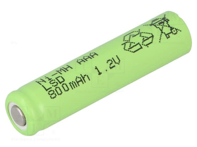 AAA800-JJJ.jpg NI-MH AAA 800mA RE-BATTERY - Image 1