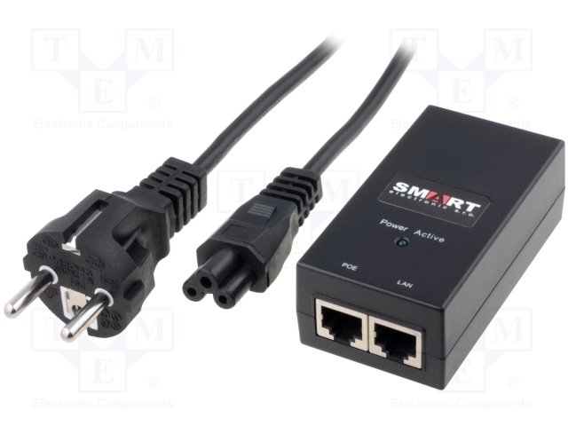 AC-DC-POE-15-0.8A.jpg Power supply PoE 15VDC 0.8A Out: RJ45 socket 12W - Image 1