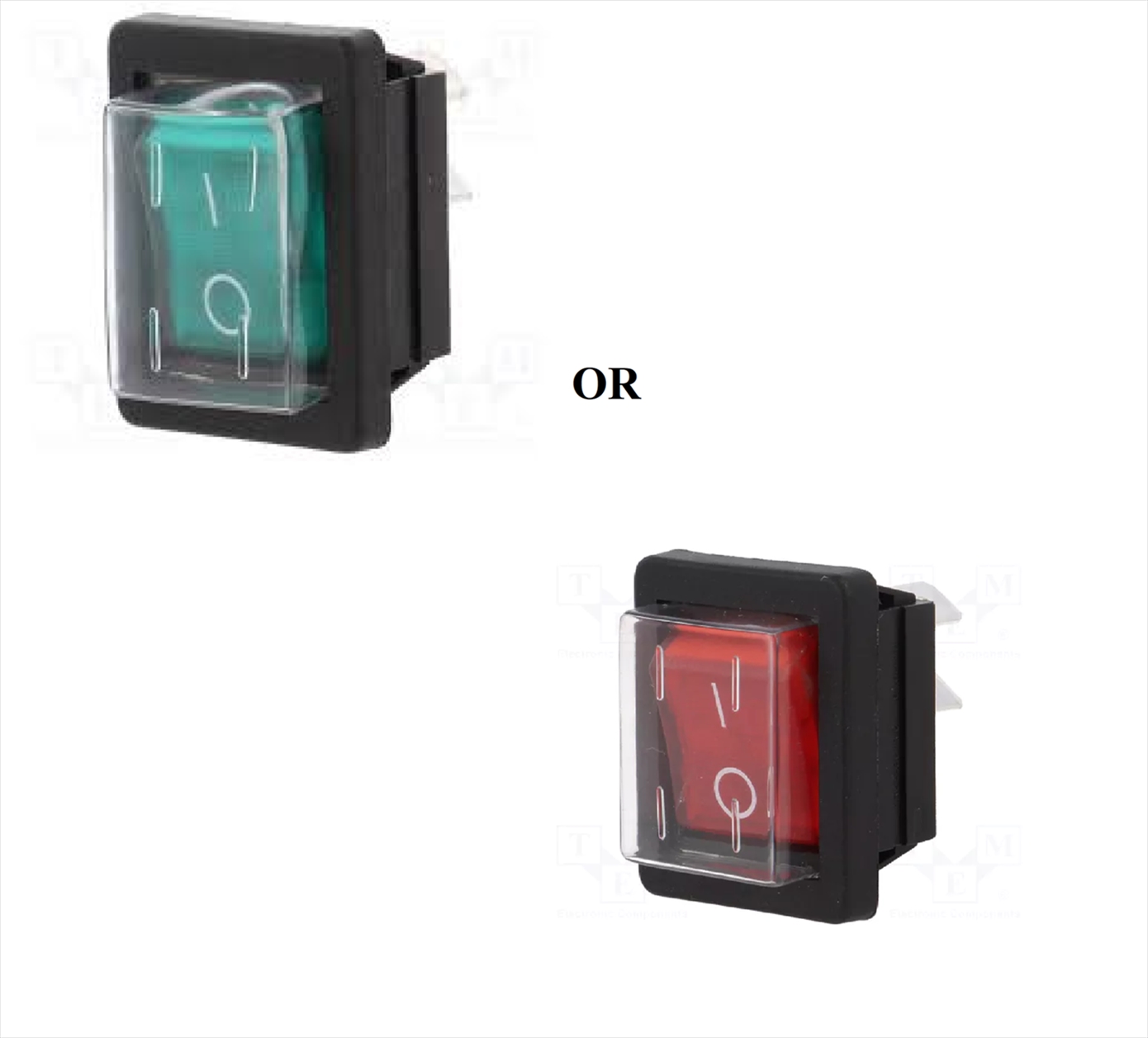 AE-C1353ALGNF.jpg ROCKET SWITCH ON-OFF 16A/250VAC-green or red - Image 1