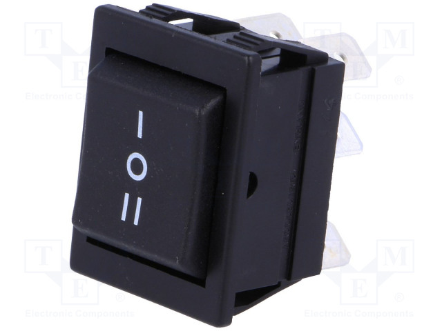 AE-C1570ALAAD.jpg ON-OFF-ON 16A Rocker Switch black - Image 1