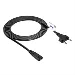 AKYGA AK-RD-02A Power Cable, Europlug CEE 7/16 to IEC C7, 3 m, Black