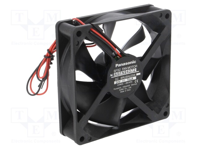 ASFN94372.jpg FAN 24VDC 92X92X25mm ball bearing - Image 1