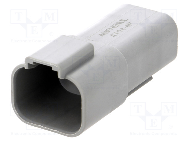 AT04-4P.jpg Connector wire-wire AT plug male PIN: 4 IP67 Locking: latch - Image 1