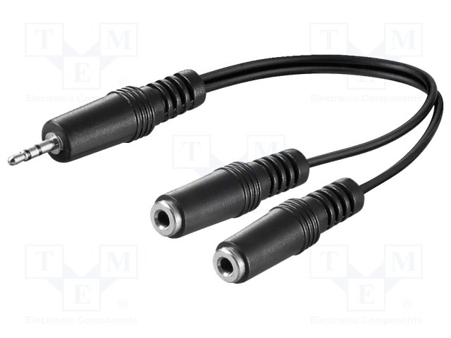 AVK-318-0020.jpg JACK 3.5MM 3PIN PLUG 3.5MM 2PIN X2 SOCKET - Image 1