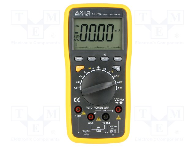 AX-594.jpg DIGITAL MULTIMETER 3.75 DIGIT 3X/S - Image 1