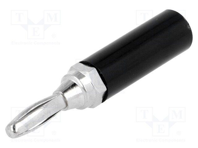 BC-001-BX2.jpg BANANA PLUG 4mm BLACK X2P - Image 1